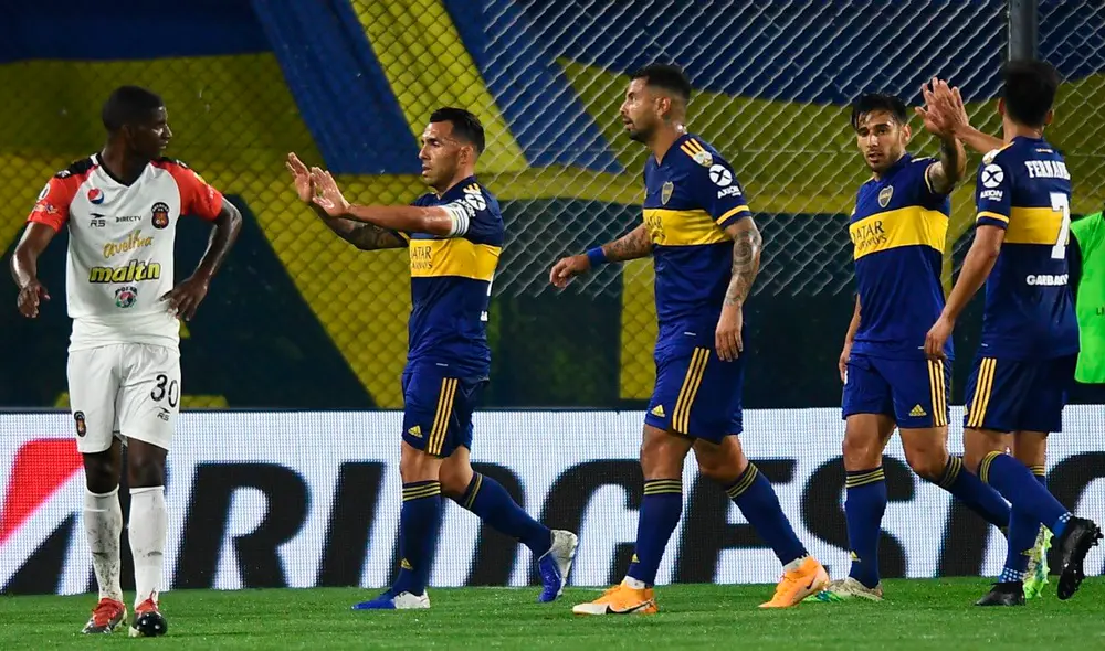 Boca Juniors hizo 14 puntos en el grupo H, siete más que el segundo lugar. Foto: AFP