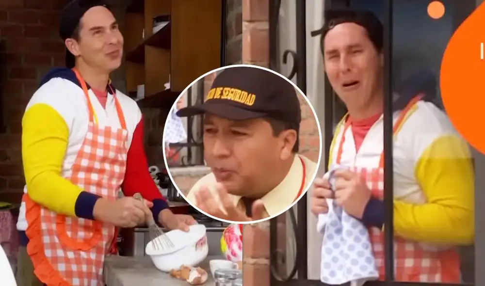 El episodio 110 de "Al fondo hay sitio" hizo que Tito se volviera Charito por un día, luego de que ella encontrara trabajo en el restaurante de Diego Montalbán. Foto: composición/América TV