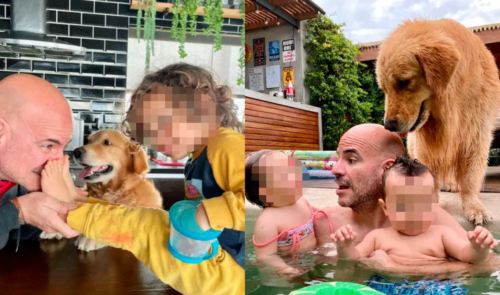 Ricardo Morán muestra orgulloso a su familia en redes sociales. Foto: composición LR/Instagram