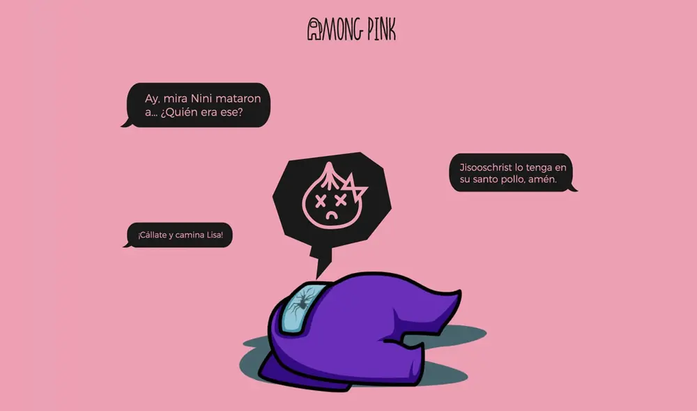 Imágenes de Among Pink 2. Foto: @AmongPinkGame Imágenes de Among Pink 2. Foto: @AmongPinkGame
