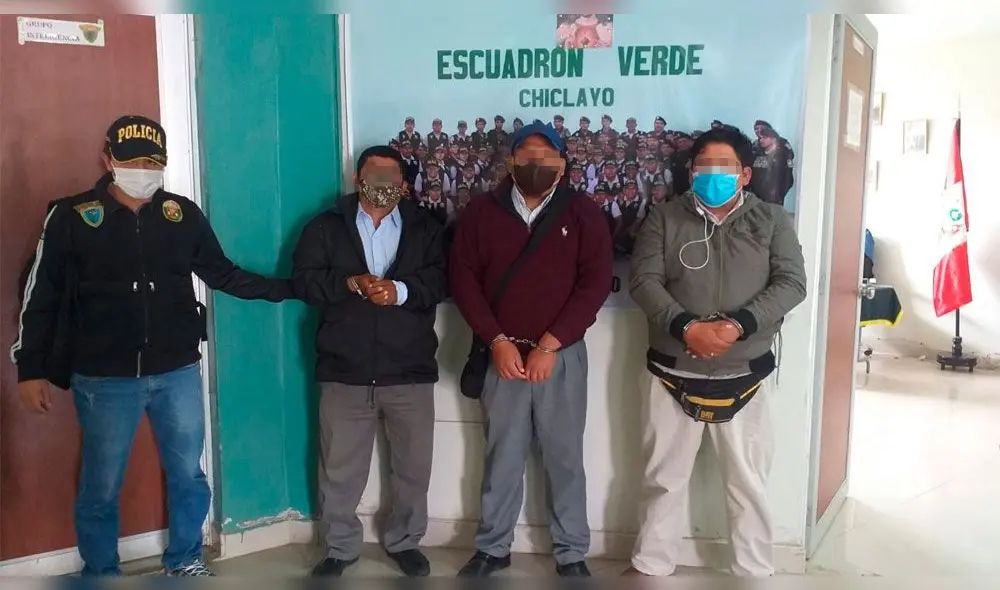 Tres personas fueron intervenidas por presunta estafa en Chiclayo. (Foto: PNP) Tres personas fueron intervenidas por presunta estafa en Chiclayo. (Foto: PNP)