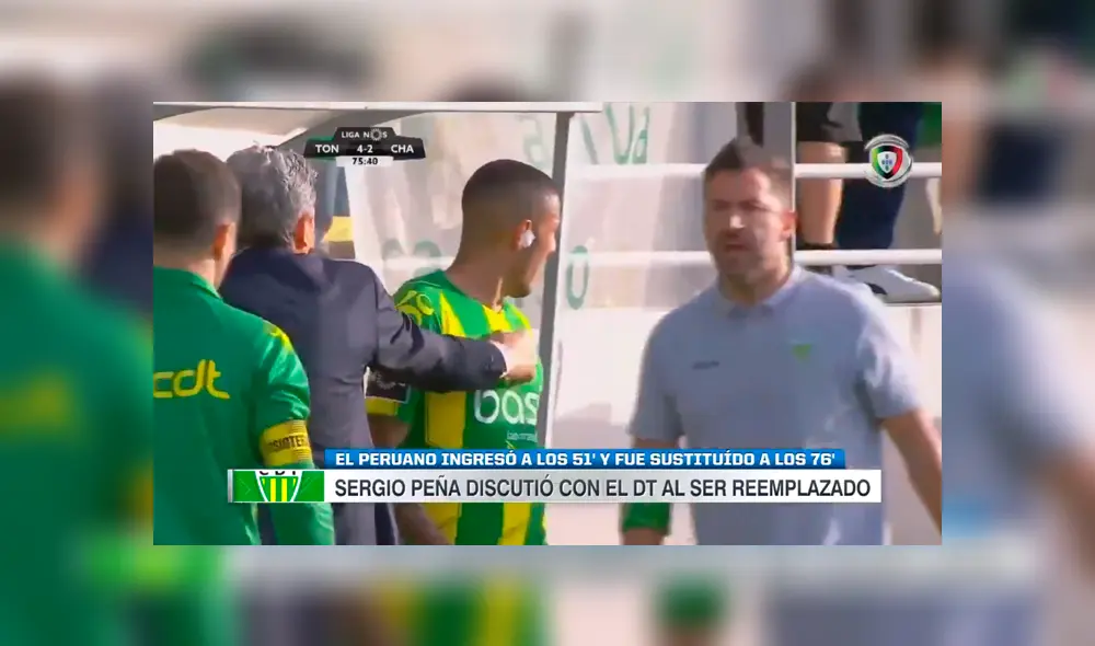 Sergio Peña casi se va a los golpes con su DT tras ser cambiado en menos de 30 minutos [VIDEO]