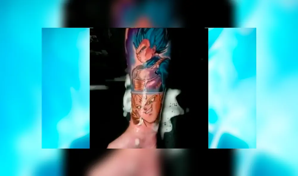 Facebook viral: fan de Dragon Ball Super se hace tatuaje ‘ultra realista’ de Vegeta y emociona a fans