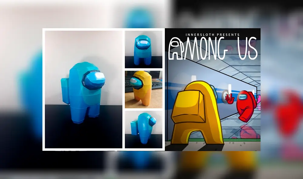 Conoce cómo tener tus figuras de Among Us hechas en papercraft. Foto: composición La República.