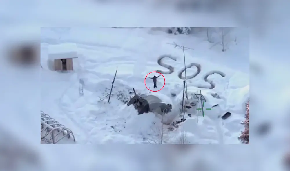 Se quemó su cabaña y soportó temperaturas bajo cero por 20 días; una señal de SOS lo salvó [VIDEO] 