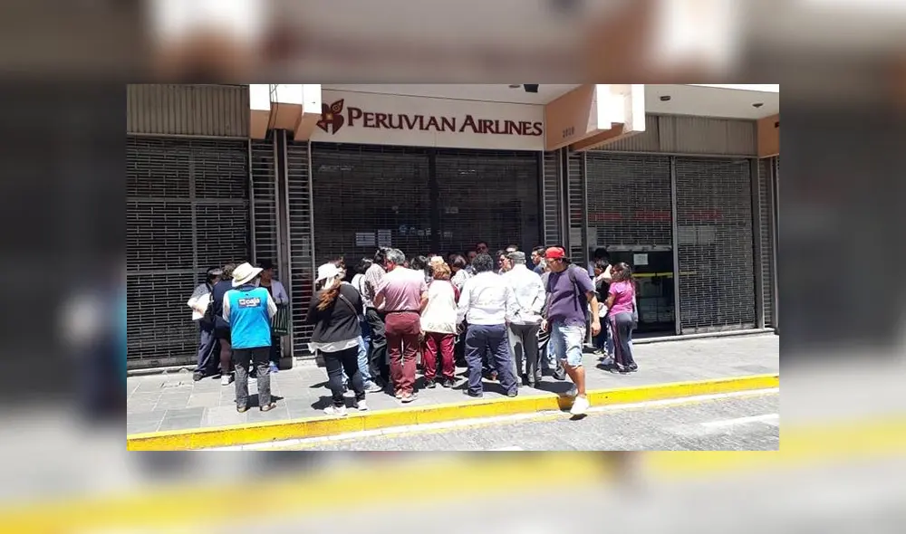 Pasajeros encontraron cerrada la oficina de Peruvian Airlines