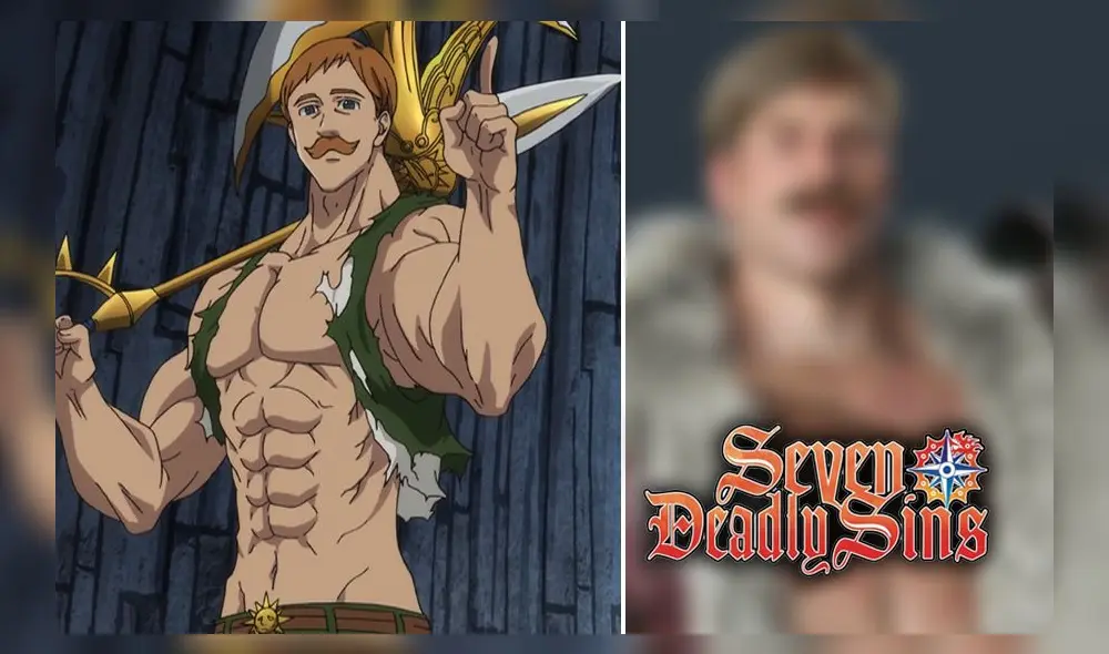 Fan art de Escanor de Nanatsu no taizai. Créditos: composición