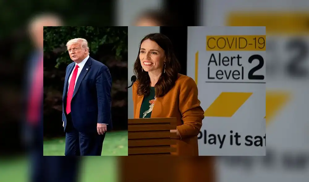 Trump y Ardern representan dos modelos totalmente disimiles de cómo afrontar la pandemia del coronavirus. Foto: composición (EFE/AFP) Trump y Ardern representan dos modelos totalmente disimiles de cómo afrontar la pandemia del coronavirus. Foto: composición (EFE/AFP)