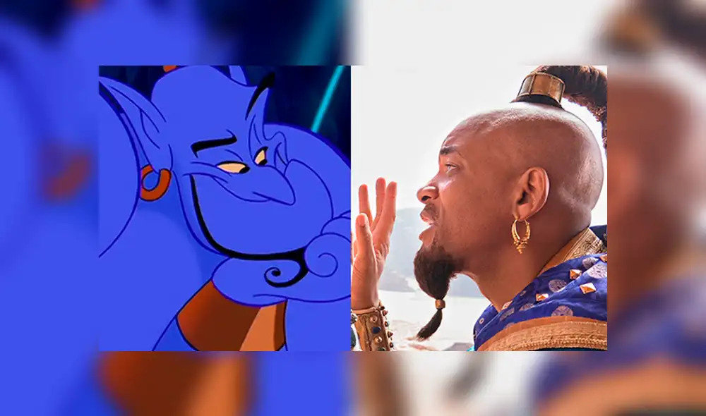 Aladdin: filtran foto de Will Smith como el 'Genio' azul de la historia