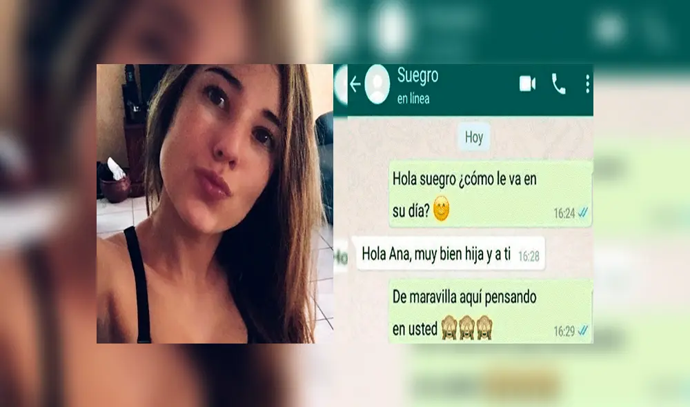 WhatsApp: Chica le envía foto íntima a su suegro y le da una polémica confesión [FOTOS] 