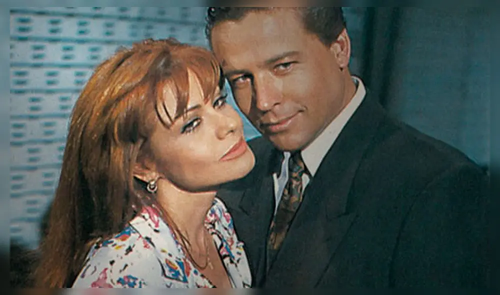 María Sorté y Alfredo Adame en la telenovela De frente al sol (1992). Crédito: Pinterest