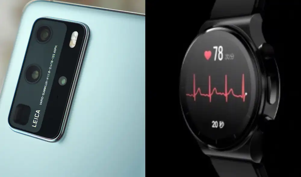 El Huawei P50 y el Huawei Watch GT 2 Pro ECG. Foto: composición LR El Huawei P50 y el Huawei Watch GT 2 Pro ECG. Foto: composición LR