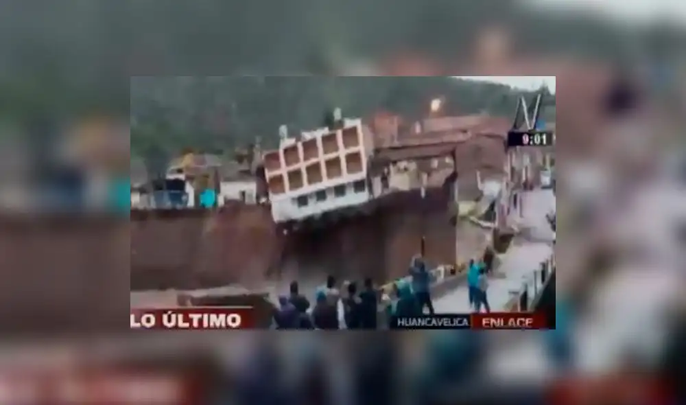 Huancavelica: río Sicra se desborda y provoca colapso de hotel | VIDEO