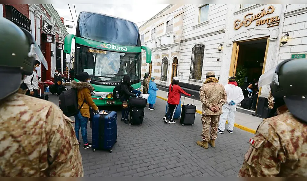 Regreso. Arequipeños llegaron de otras regiones y países. Ahora piden no ser puestos otra vez en cuarentena.