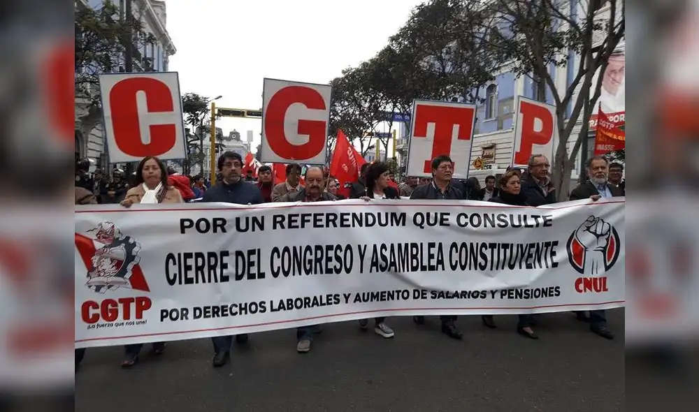 CGTP: “Nos distraen con referéndum para violar derecho de los trabajadores”