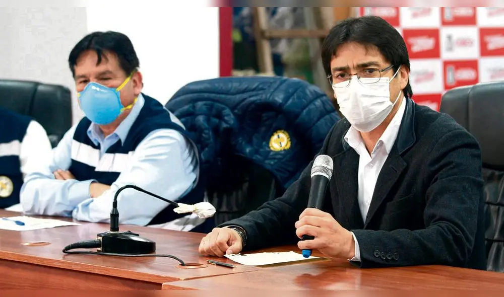 Balance. Gobernador regional, en conferencia de prensa, dio detalles del avance del coronavirus en Cusco.