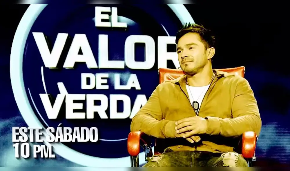 André Castañeda se sentará hoy en el sillón rojo de "El Valor de la Verdad".