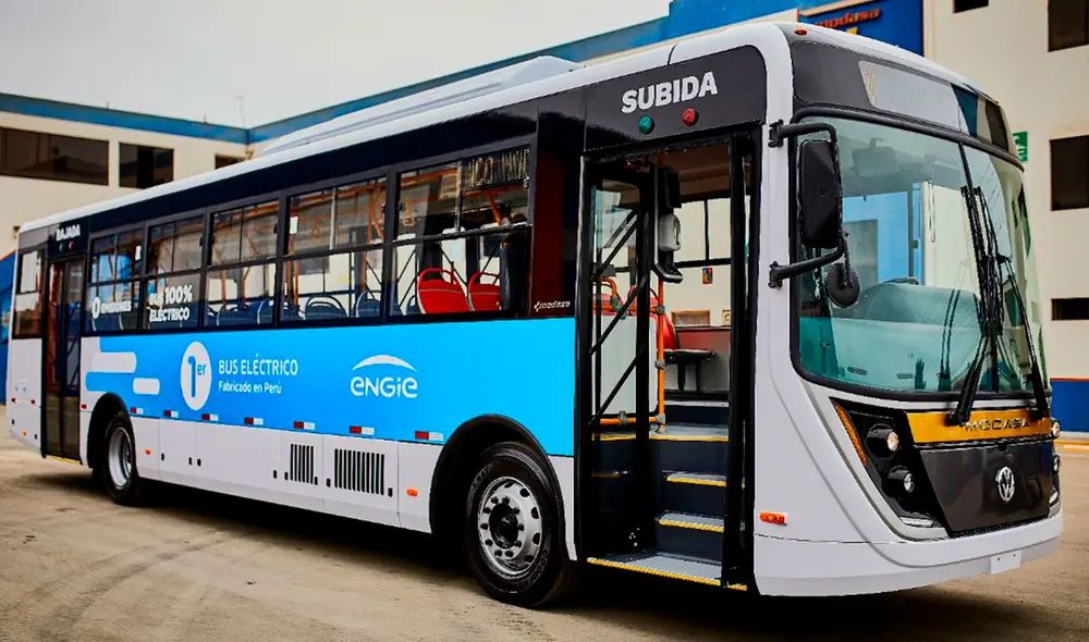 Primer bus 100% eléctrico en el Perú fue presentado. Foto: Engie. Primer bus 100% eléctrico en el Perú fue presentado. Foto: Engie.
