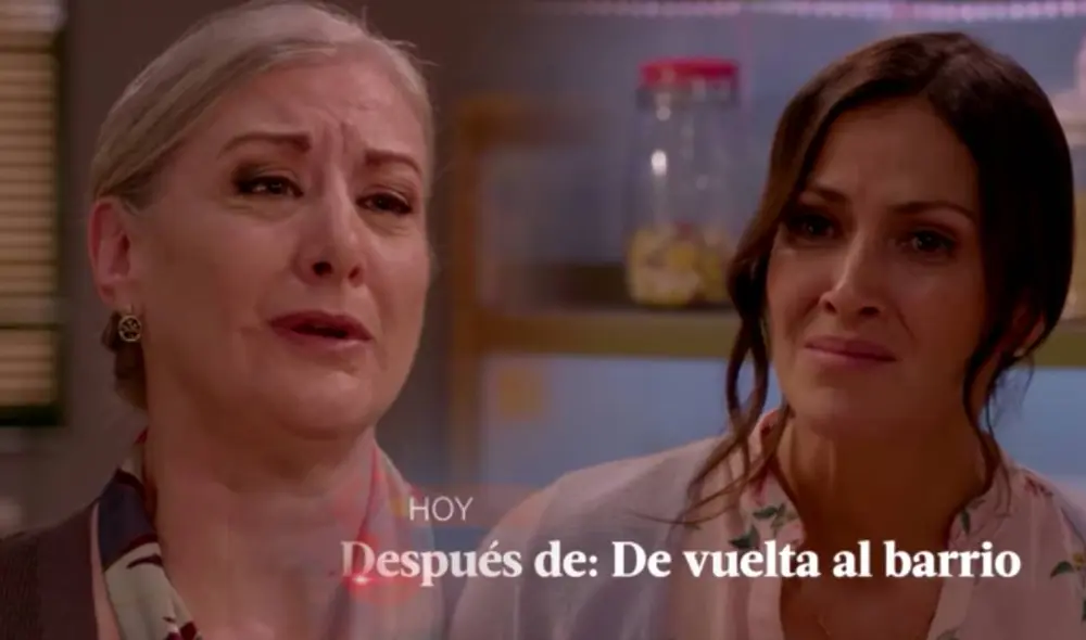 Elvira, arrepentida de haber causado la separación de su hijo Santiago y Amanda, decide reparar su error contándoles la verdad. Foto: Captura América TV Elvira, arrepentida de haber causado la separación de su hijo Santiago y Amanda, decide reparar su error contándoles la verdad. Foto: Captura América TV
