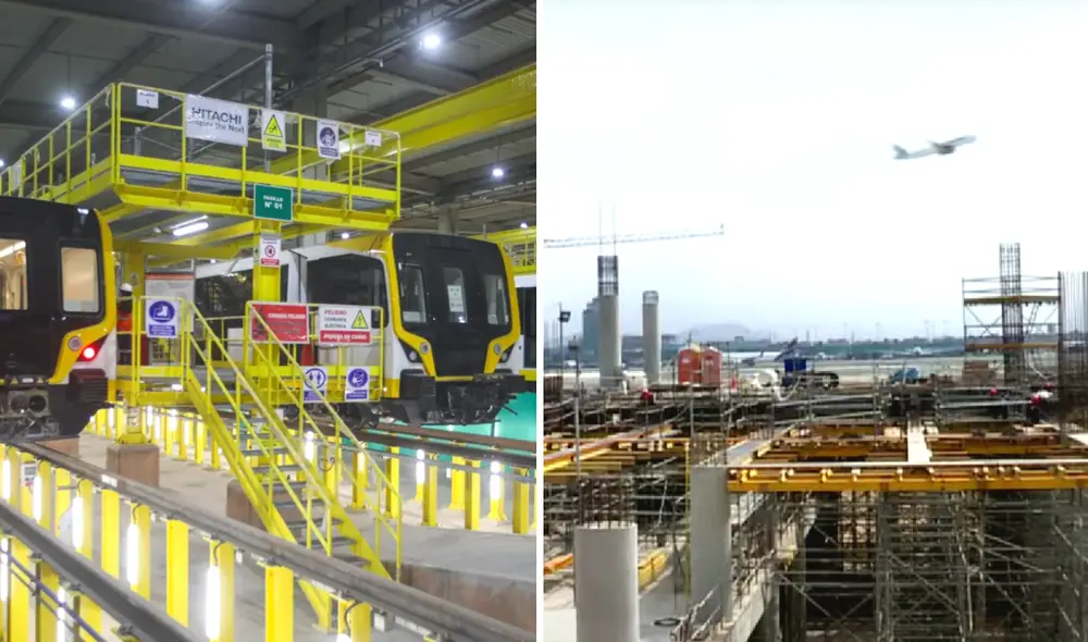 Línea 2 del Metro de Lima: estación Aeropuerto no tendrá conexión al terminal aéreo| MTC| LAP| Jorge Chavez. Foto: composición LR/Andina/captura de "Punto final"