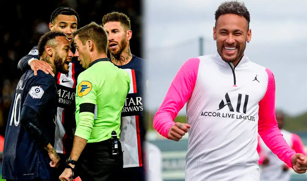 Neymar lleva cinco tarjetas rojas desde que juega en el equipo parisino. Foto: composición AFP/PSG