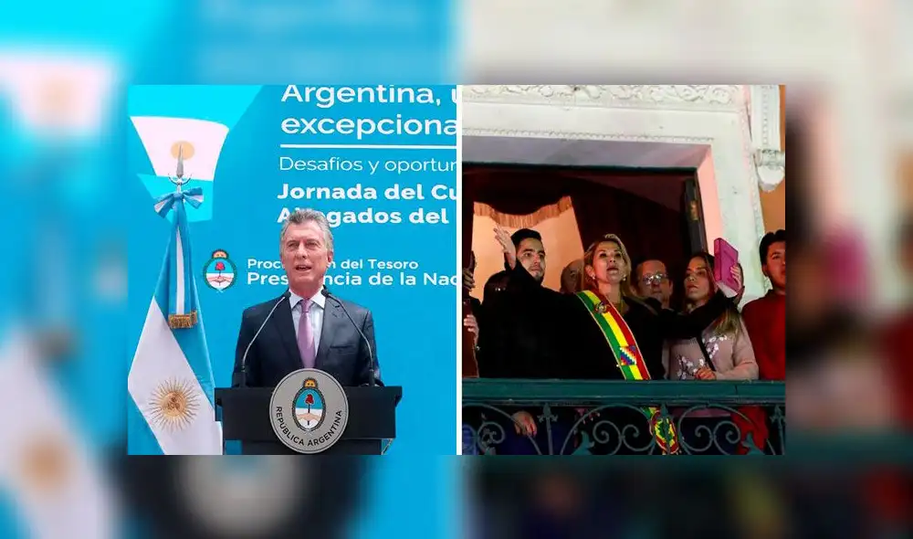 Macri (i) pidió "elecciones libres y justas" lo más pronto posible. Foto: difusión Macri (i) pidió "elecciones libres y justas" lo más pronto posible. Foto: difusión