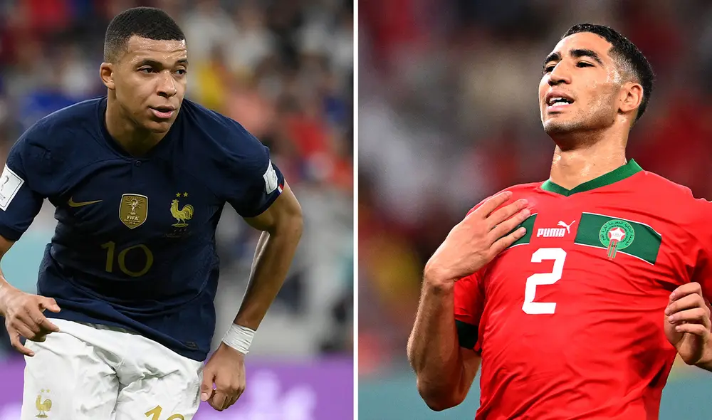 Mbappé y Hakimi son compañeros en el PSG, pero serán rivales en el Mundial Qatar 2022. Foto: AFP Mbappé y Hakimi son compañeros en el PSG, pero serán rivales en el Mundial Qatar 2022. Foto: AFP
