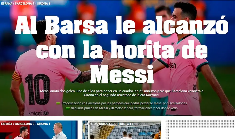 Olé de Argentina. Foto: Diario Olé Olé de Argentina. Foto: Diario Olé