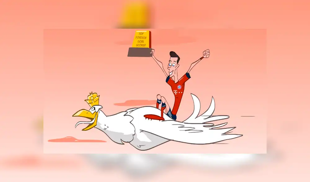 Bundesliga celebra con divertida caricatura el récord que le quitó Lewandowski a Pizarro [VIDEO]