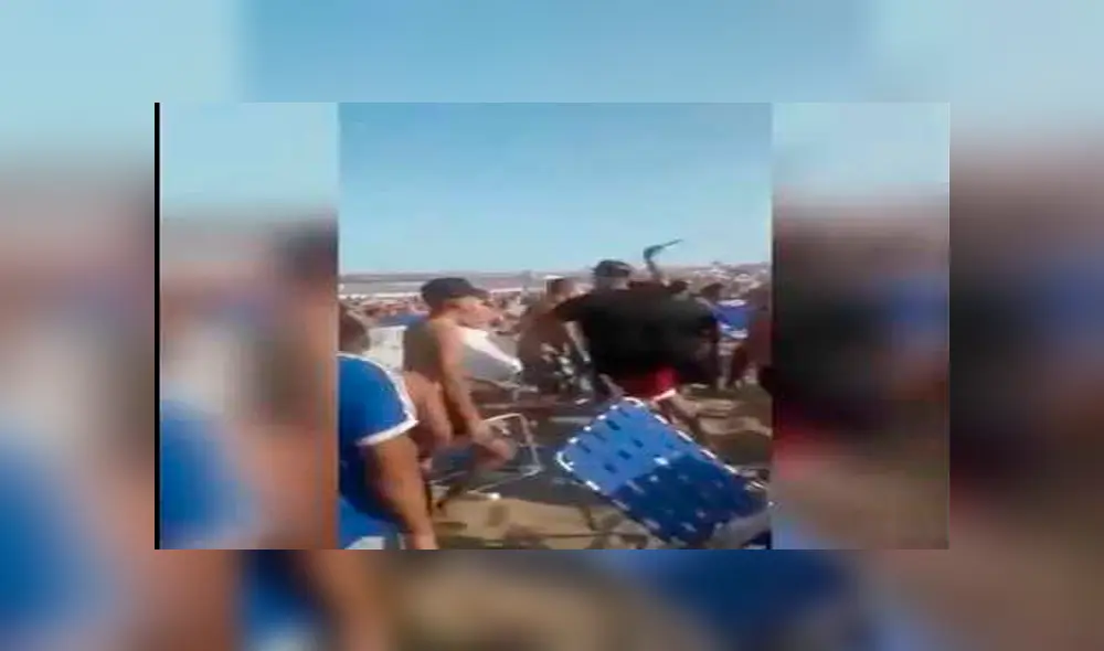 Pide que bajen el volumen de la música en la playa y lo atacan en grupo [VIDEO] 