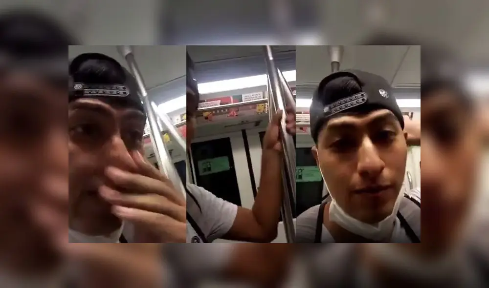 Hombre restó importancia a las recomendaciones sanitarias para evitar la propagación de la COVID-19. (Foto: Captura de video)