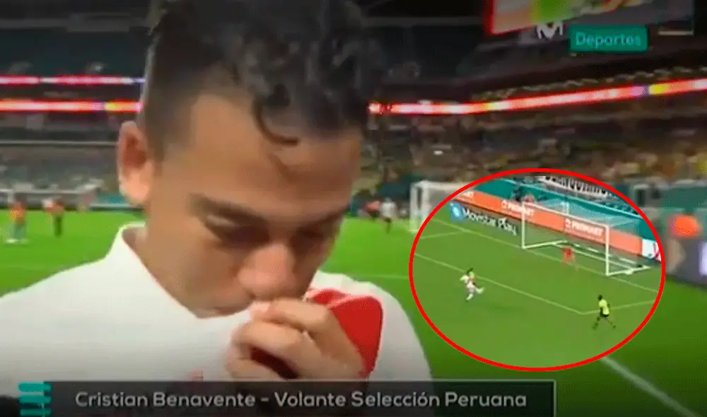 Cristian Benavente lamenta no haber anotado por Perú en amistoso con Colombia.