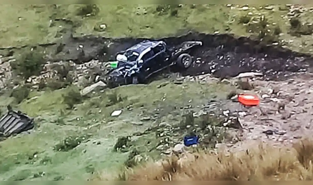 La Libertad: volcadura de camioneta deja 1 muerto y 4 heridos en Chugay La Libertad: volcadura de camioneta deja 1 muerto y 4 heridos en Chugay