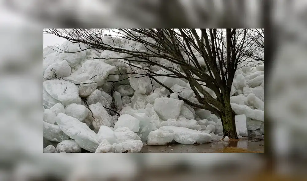 Sorprendente "Tsunami de hielo" llega a Estados Unidos y causa alarma en el mundo [VIDEOS]