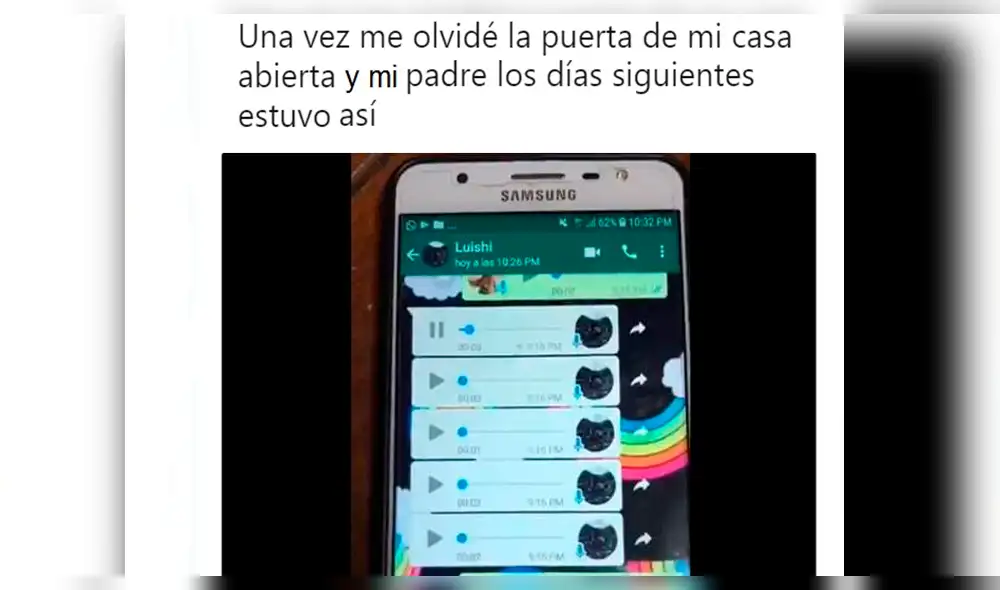 WhatsApp: No cerró la puerta de su casa y su padre se vengó así