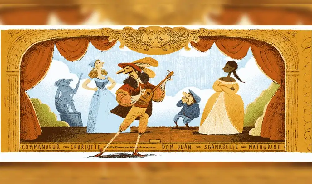 Molière: el mejor autor de comedia dramática fue homenajeado por Google con un Doodle [FOTOS]