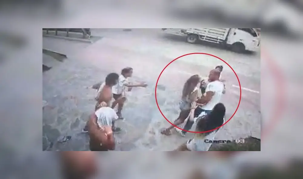 Las cámaras de seguridad captaron todo el terrible suceso.