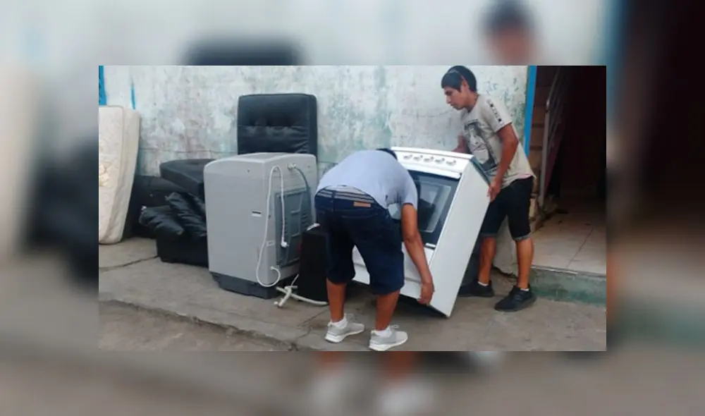 Mujer estaba a punto de llevarse una lavadora, equipo de sonido, televisor, juego de dormitorio, cocina y dinero en efectivo, todo valorizado en más de 15 mil soles. (Foto: Municipalidad de Independencia)