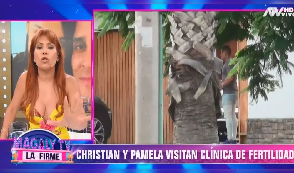 Cámaras del programa de Magaly Medina grabaron a la pareja ingresando al establecimiento de salud.