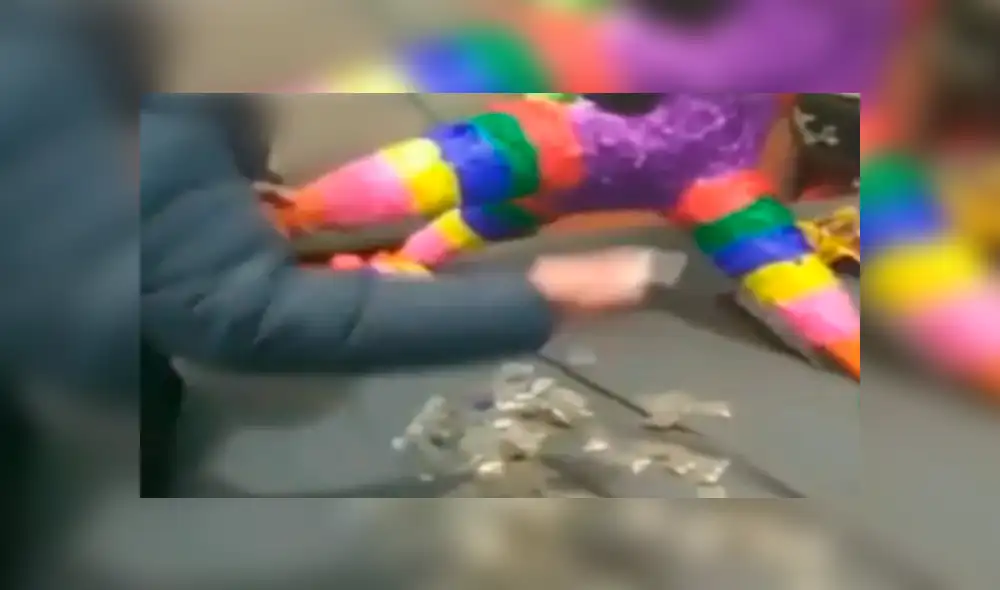 Celebran Año Nuevo con piñata llena de marihuana [VIDEO] 