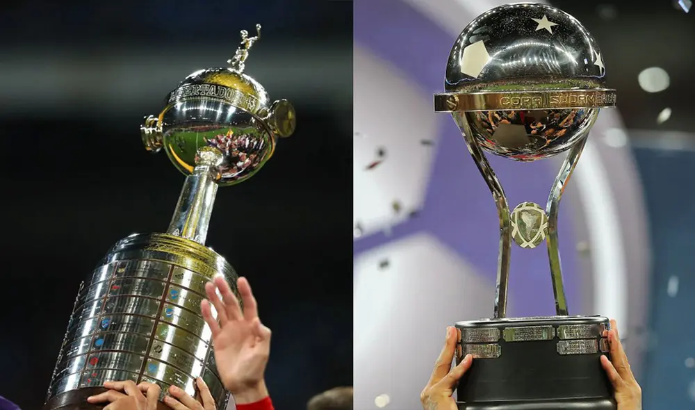 La pandemia de coronavirus obligó a la paralización de ambos torneos por varios meses. Foto: composición/Conmebol