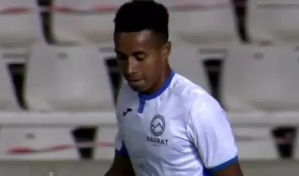 Jeisson Martínez fichó por Ararat Armenia esta temporada. Foto: Twitter  @peruanos_mundo