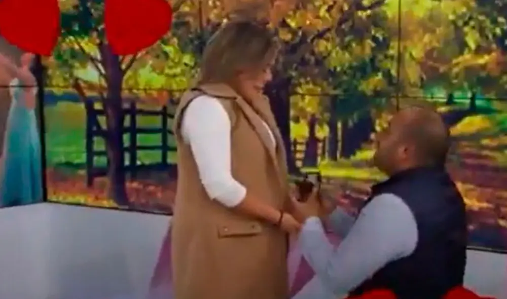 Desliza las imágenes para apreciar la emotiva reacción de la conductora al recibir la sorpresa de su novio. Foto: Captura de YouTube Desliza las imágenes para apreciar la emotiva reacción de la conductora al recibir la sorpresa de su novio. Foto: Captura de YouTube