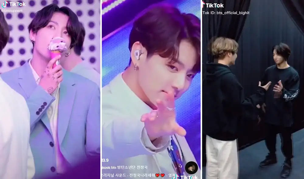 El integrante de BTS no posee un perfil personal en TikTok pero eso no le impidió ser uno de los personajes más populares de la app. Foto: composición
