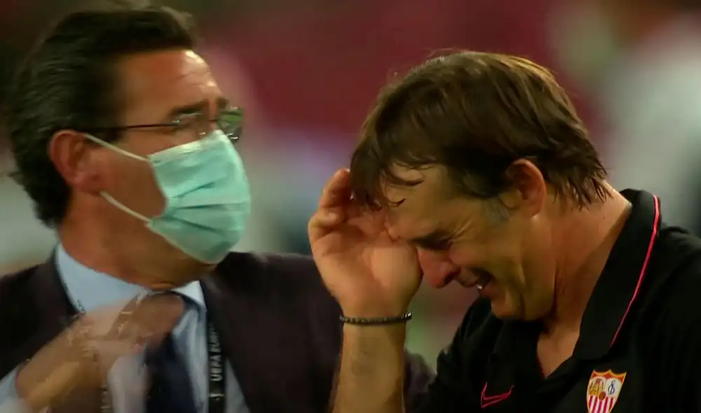 Julen Lopetegui consiguió la sexta Europa League para el Sevilla. Foto: Prensa Sevilla