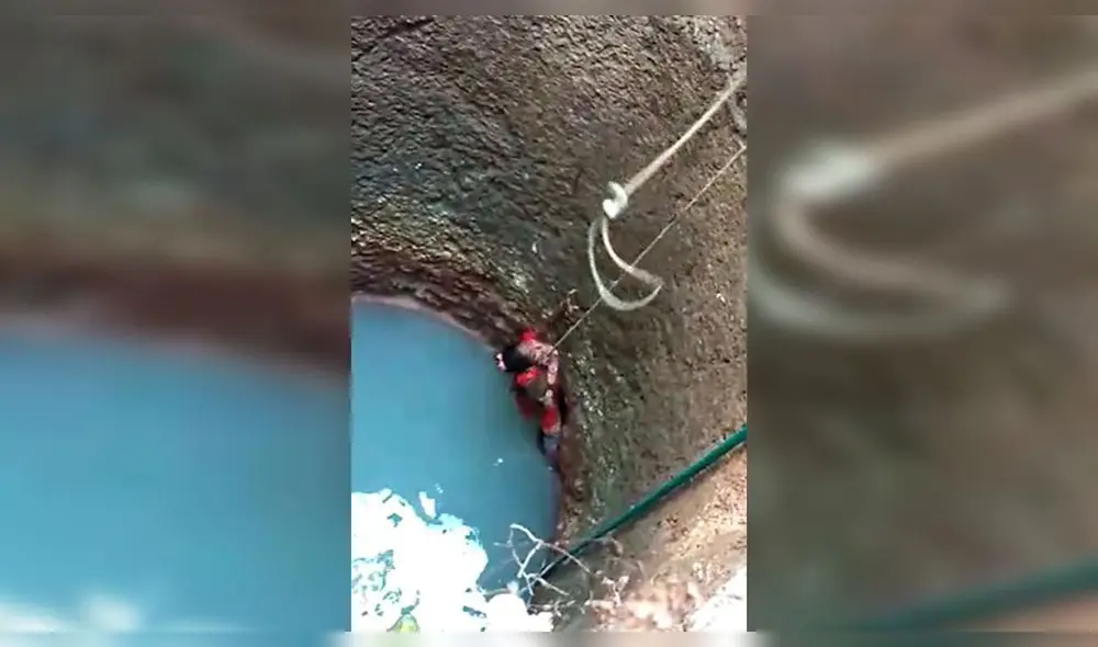 Desliza para enterarte cómo logra esta mujer rescatar a un pobre perrito atrapado en el fondo de un pozo. Foto: Captura. Desliza para enterarte cómo logra esta mujer rescatar a un pobre perrito atrapado en el fondo de un pozo. Foto: Captura.