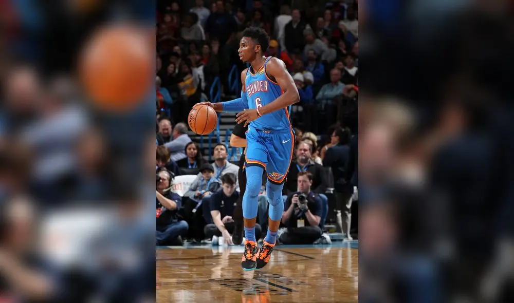 Los Lakers se impusieron, como visitantes, frente al equipo de los Thunder. Foto: AFP.