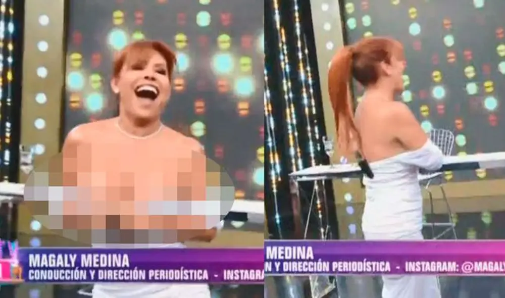 Magaly Medina aparece con curioso vestido tras enseñar zona íntima [VIDEO]