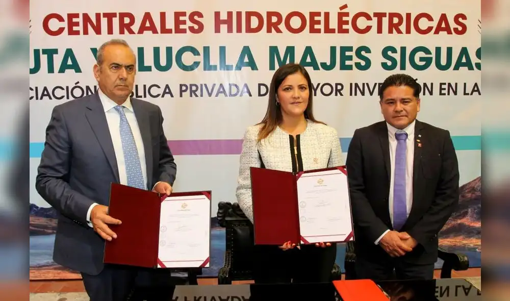 Arequipa firmó contrato para la construcción de dos hidroeléctricas