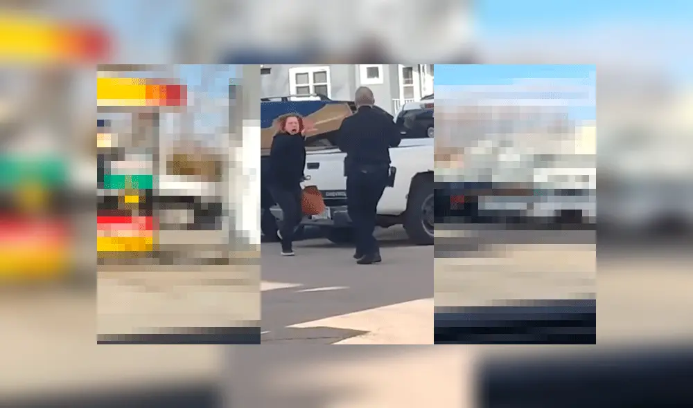 Mujer recibe descarga eléctrica por intentar “expulsar al demonio” de un policía [VIDEO]